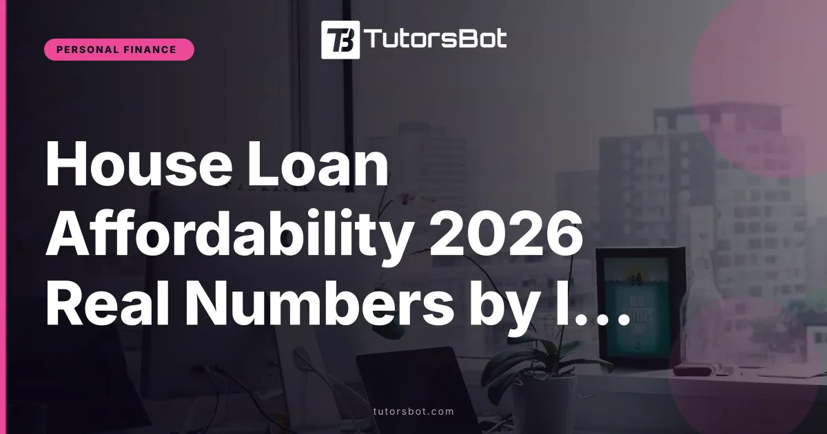 House Loan Affordability 2026 Real Numbers by Income