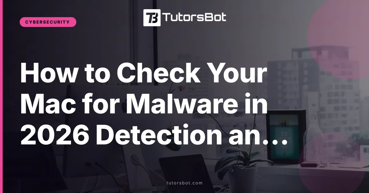 How to Check Your Mac for Malware in 2026 Detection and Removal