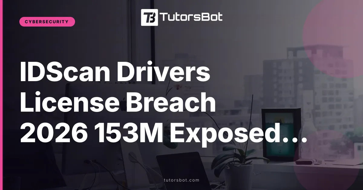 IDScan Drivers License Breach 2026 153M Exposed and Lawsuit