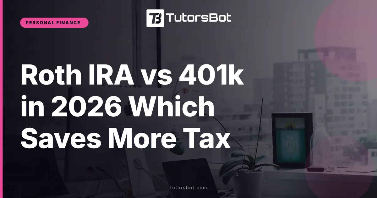 Roth IRA vs 401k in 2026 Which Saves More Tax