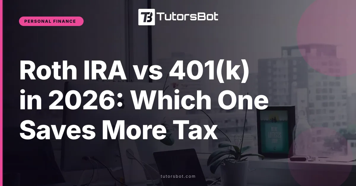 Roth IRA vs 401(k) in 2026: Which One Saves More Tax