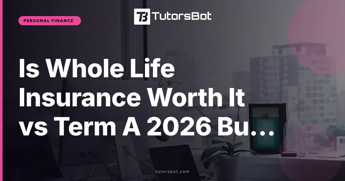 Is Whole Life Insurance Worth It vs Term A 2026 Buyer Guide