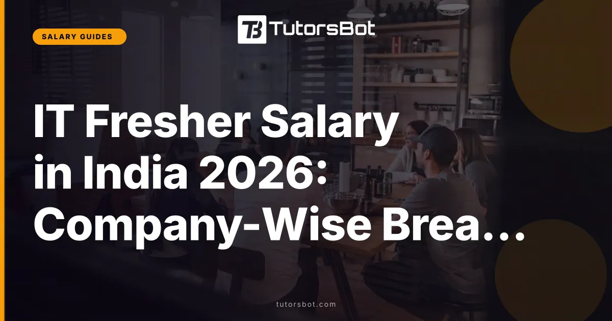 IT Fresher Salary in India 2026: Company-Wise Breakdown