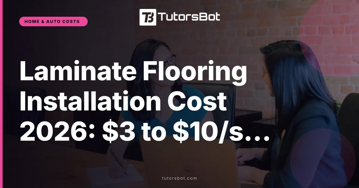 Laminate Flooring Installation Cost 2026: $3 to $10/sq ft