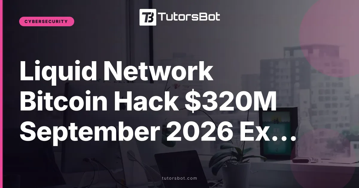 Liquid Network Bitcoin Hack $320M September 2026 Explained