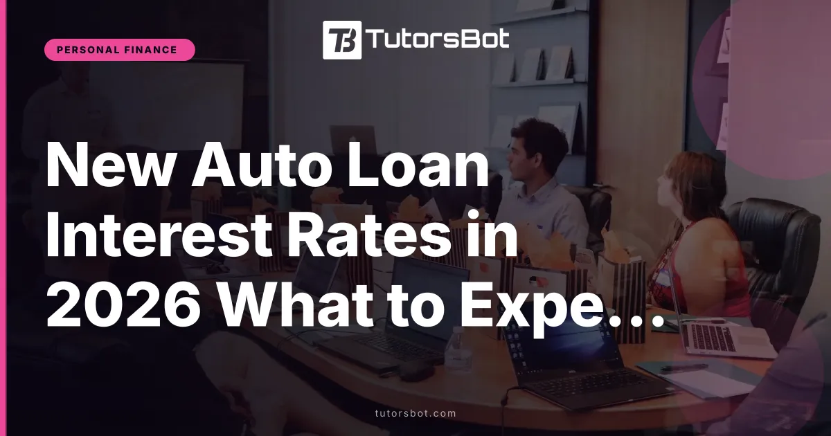 New Auto Loan Interest Rates in 2026 What to Expect