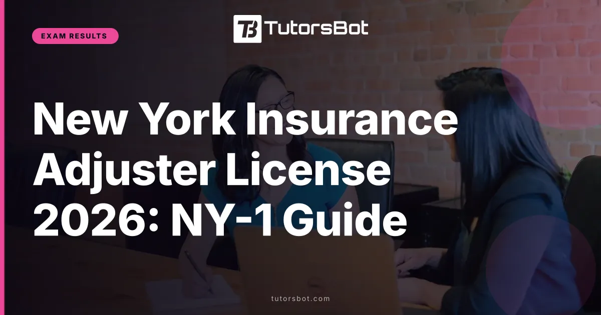 New York Insurance Adjuster License 2026: NY-1 Guide