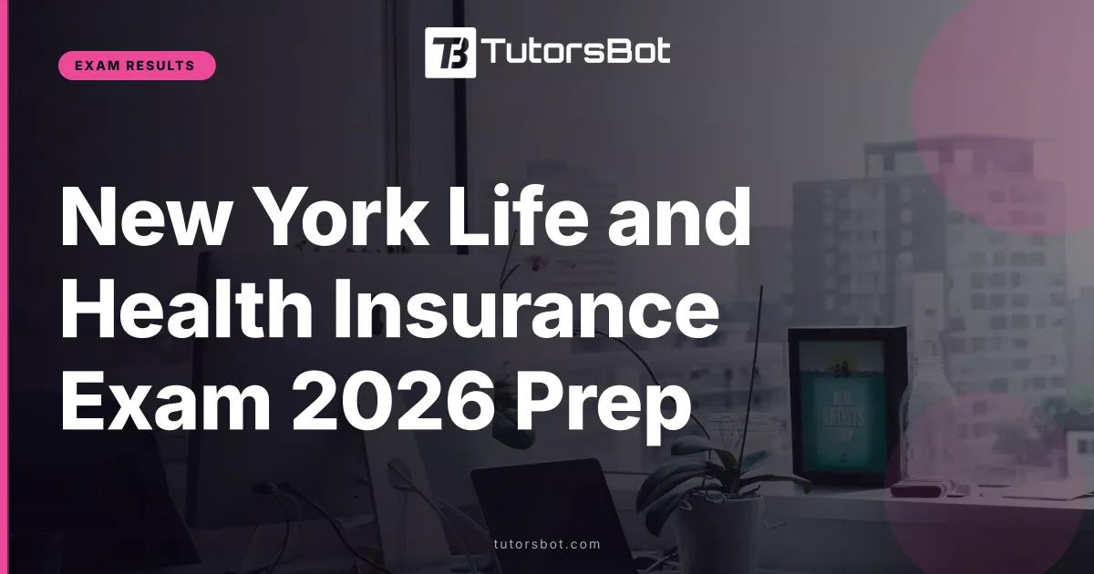 New York Life and Health Insurance Exam 2026 Prep