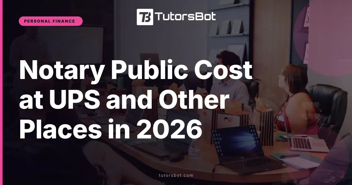 Notary Public Cost at UPS and Other Places in 2026