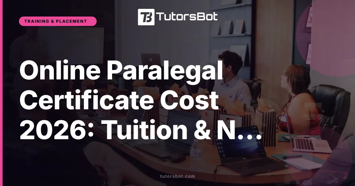 Online Paralegal Certificate Cost 2026: Tuition & NALA Exam