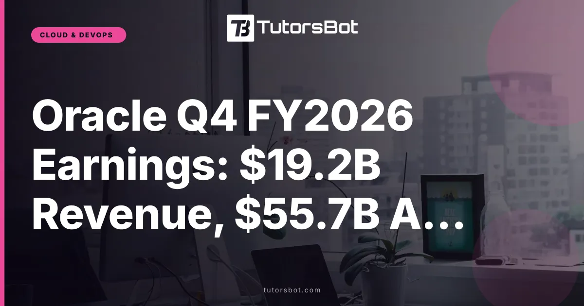 Oracle Q4 FY2026 Earnings 14.9B Revenue and 25B Capex