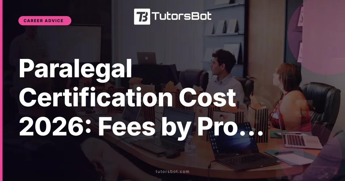 Paralegal Certification Cost 2026: Fees by Program
