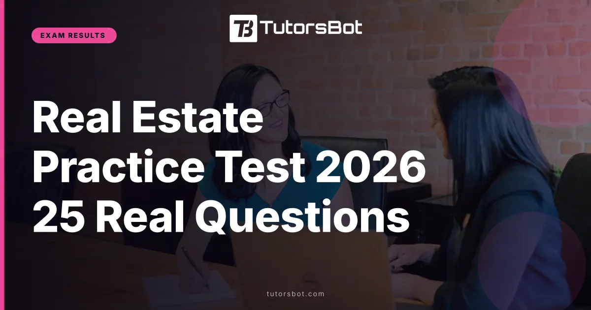 Real Estate Practice Test 2026 25 Real Questions