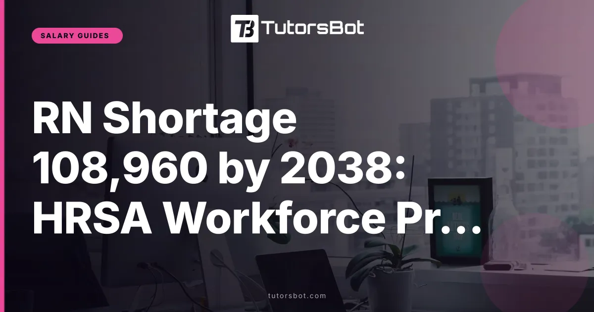 RN Shortage 108,960 by 2038: HRSA Workforce Projections