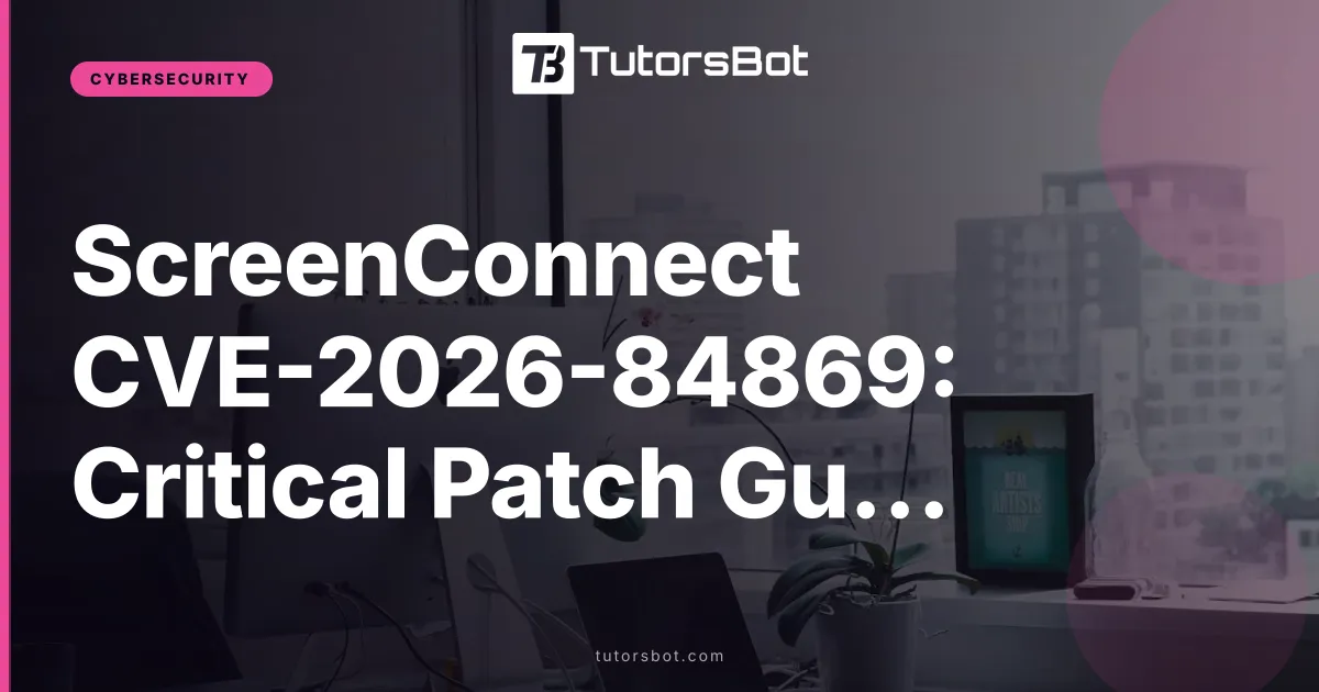 ScreenConnect CVE-2026-84869: Critical Patch Guide