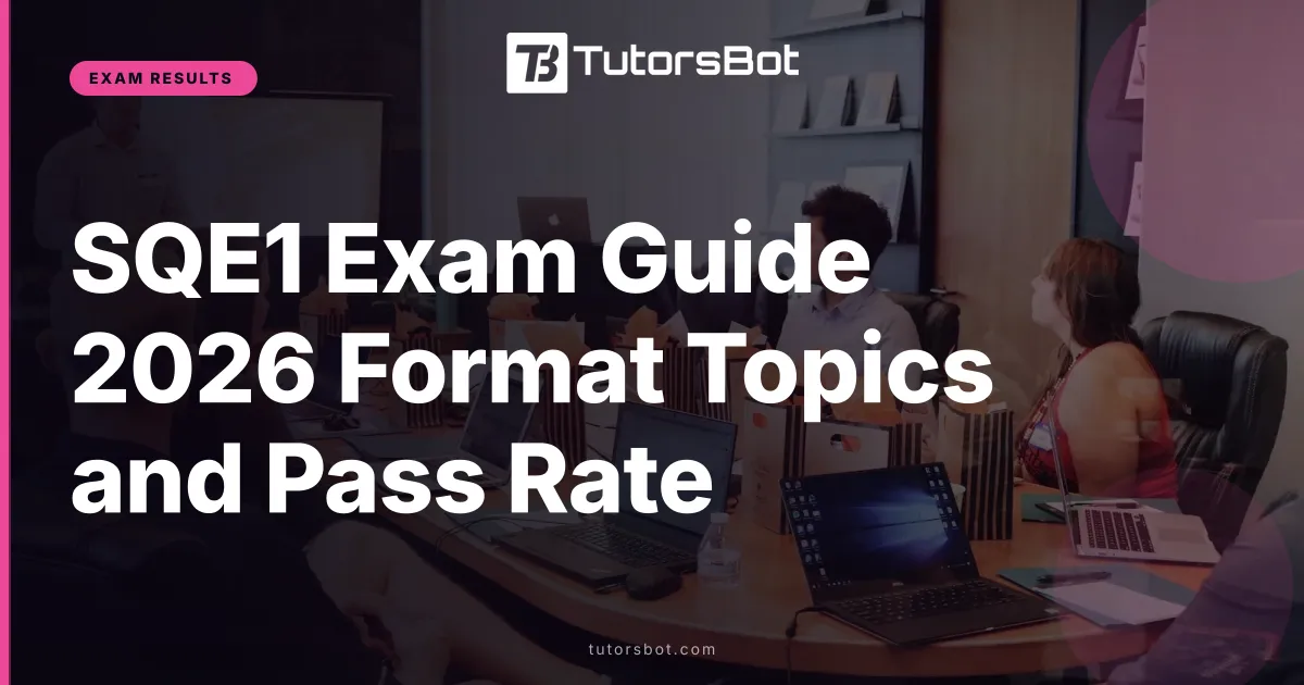 SQE1 Exam Guide 2026 Format Topics and Pass Rate