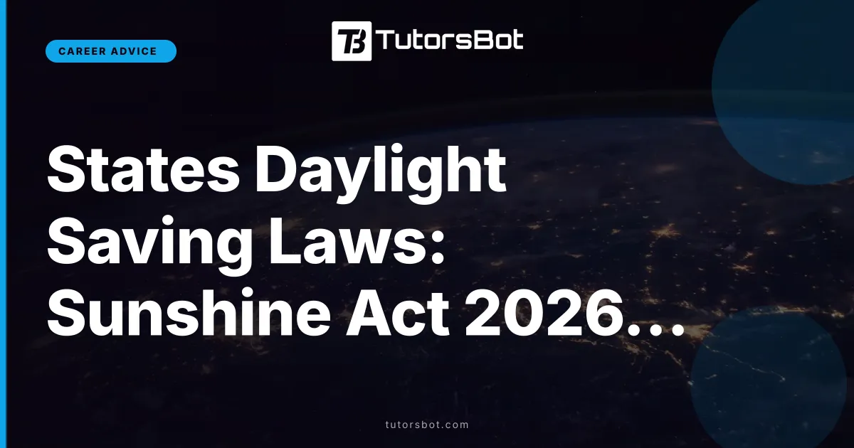States Daylight Saving Laws: Sunshine Act 2026 Status