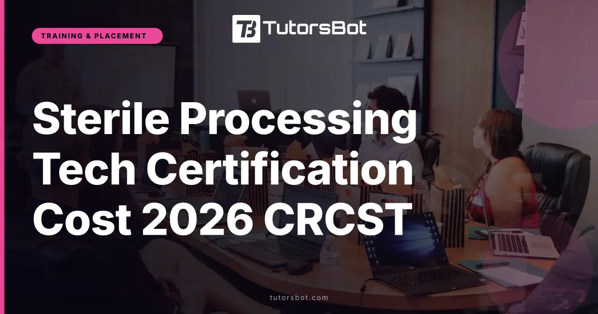 Sterile Processing Tech Certification Cost 2026 CRCST