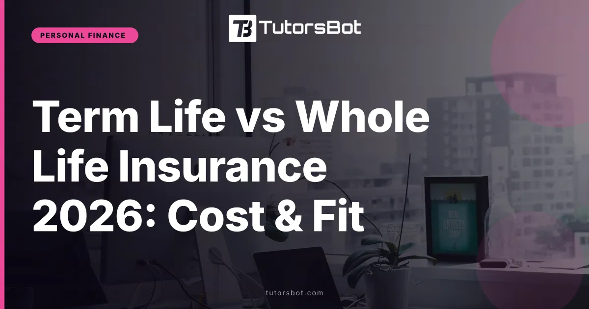 Term Life vs Whole Life Insurance 2026: Cost & Fit