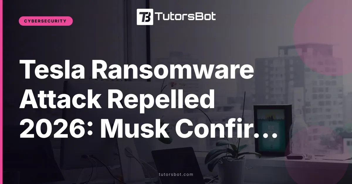 Tesla Ransomware Attack Repelled 2026: Musk Confirms