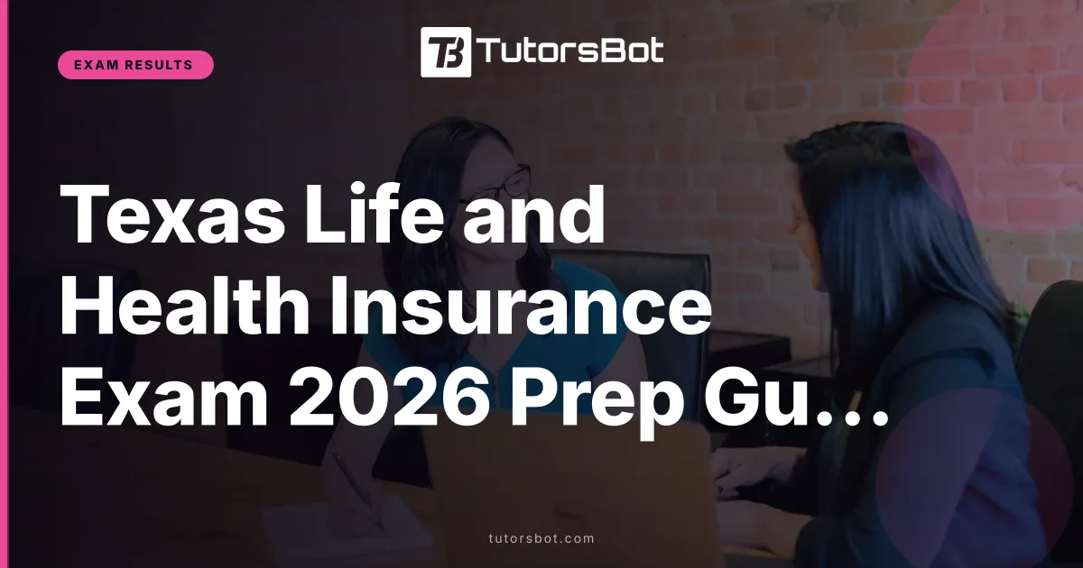 Texas Life and Health Insurance Exam 2026 Prep Guide