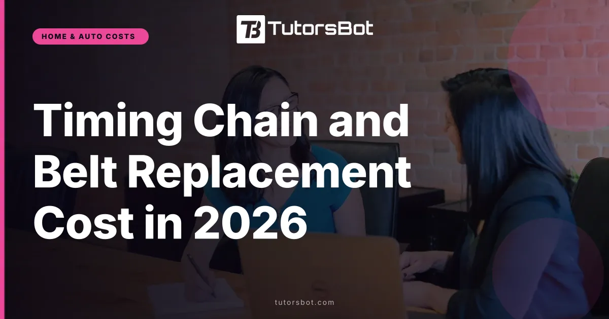 Timing Chain and Belt Replacement Cost in 2026