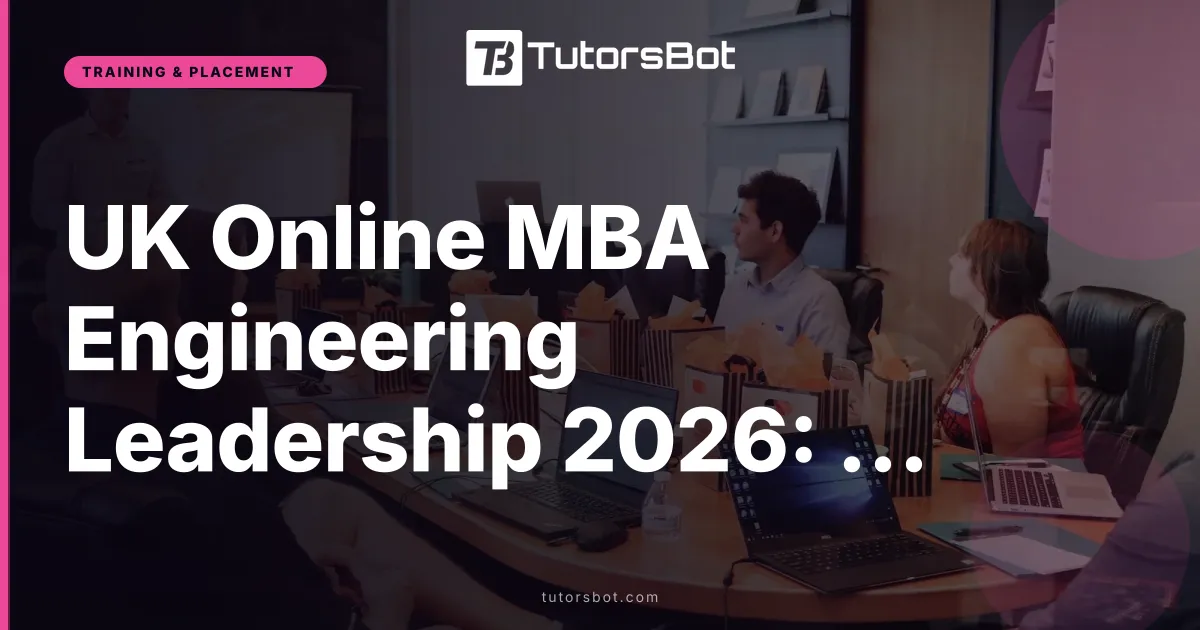 UK Online MBA Engineering Leadership 2026: Tuition + Costs