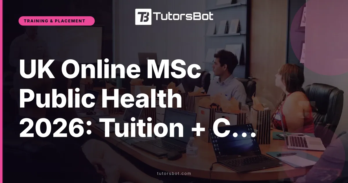 UK Online MSc Public Health 2026: Tuition + Costs