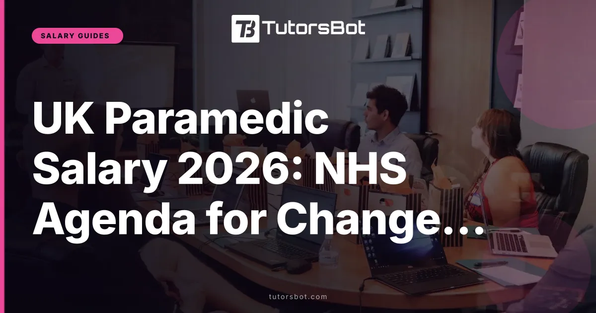 UK Paramedic Salary 2026: NHS Agenda for Change Bands