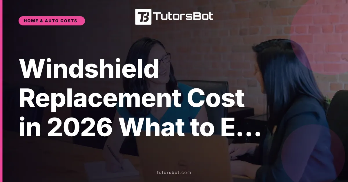 Windshield Replacement Cost in 2026 What to Expect